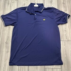 Men’s Masters Performance Polo Size Large Navy Blue